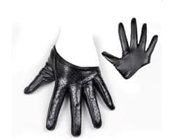 Sexy PU Lederen Handschoen - Zwart - Lingerie - Handschoenen