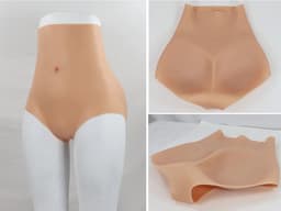 High Waist - 100% hypoallergene - medische siliconen body - one size - bilvergroter - bredere heupen - elastisch - shapewear - shaping - Vrouwen lichaam - Transgender - Vrouwelijke vorm - cosplay - crossdressing - femboy - slip - broekje - body — thumbnail 5