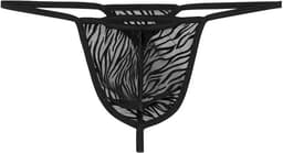 WOH heren microfiber G-string personal allure zwart — thumbnail 1