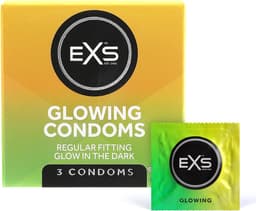 EXS Glow in the Dark - lichtgevende condooms 3 stuks — thumbnail 1