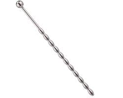 Penis Plug - Dilator - RVS - 15CM - Penisplug - Glad - 11 Bobbels