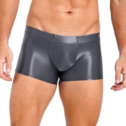 Glanzende Heren Boxershorts Dunne Nylon Slip Zwemshorts Gevoelige Onderkleding — thumbnail 2