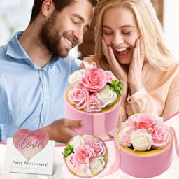 7 Eeuwige Rozen in Luxe Geschenkdoos - Geurende Kunstbloemen, Romantisch Valentijnscadeau — thumbnail 3
