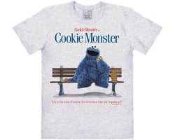 Sesamstraat Cookie Monster T-Shirt voor Heren en Dames - Blauw Graphic Shirt - Katoen