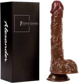 IntiMate® Alexander - Stotende en Roterende Dildo - Sexmachine met Afstandsbediening - XXL Vibrerende Monsterdildo - Handsfree Neukmachine Dildo met Zuignap - Levensecht Materiaal - 23cm Lange Realistische Structuur - Voor Anaal En Vaginaal Gebruik — thumbnail 11