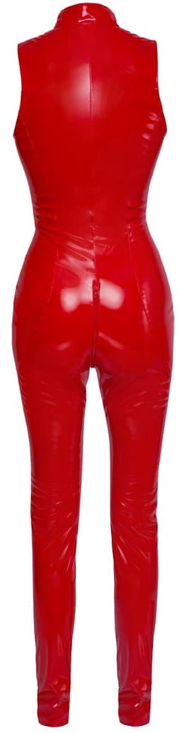 Vinyl Jumpsuit Rood XL — thumbnail 5