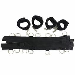 Daity BDSM-bedbeperkingen, seksuele bondage met blinddoek en handboeien, bondageset voor bed, SM-seksset voor in bed, seksspeeltjes voor in bed, bondagekit voor stellen, beginners en ervaren gebruikers — thumbnail 2