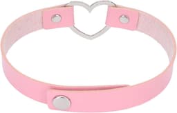 Choker Kraag van PU Leer voor Dames met Hartvormige Decoratie, Modieuze Halsketting en Accessoire voor Dagelijks Gebruik — thumbnail 2
