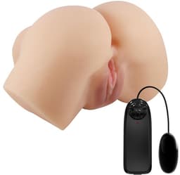 CRAZY BULL Hailey Vibrating Realistic Masturbator Vagina And Anus — thumbnail 1