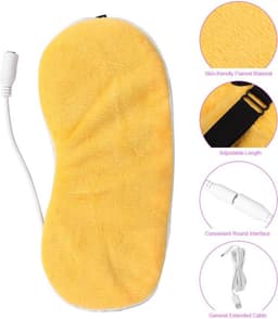 Verwarmd Oogmasker met USB, Draagbaar Stoommasker voor Ontspanning, Oogmassage en Vermindering van Blefaritis, Droge Ogen en Stress tijdens Reizen — thumbnail 12