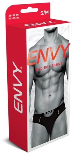 Envy - Bad Boy Thong - Heren sexy ondergoed - String voor mannen - Zwart, maat S/M — thumbnail 2