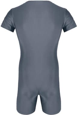 Heren Bodysuit Kort Mouw met Ritssluiting - Slim Fit Onderhemd Overall — thumbnail 7