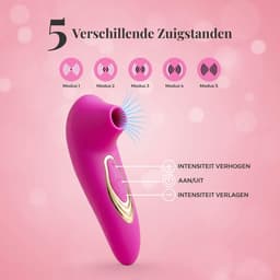 Luchtdruk Vibrator - Tepelzuiger - Clitoris en G-Spot Stimulator - Mini Reis Vibrator — thumbnail 2