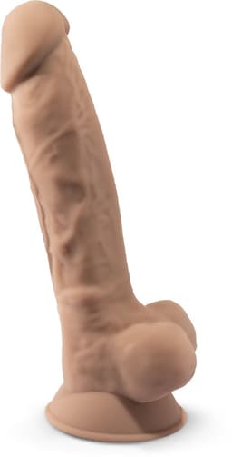 Silexd – Zeer Realistische Zuignap Dildo met Zachte Mantel en Harde Kern voor Levensechte Ervaring – 18.8 cm – beigeig — thumbnail 3