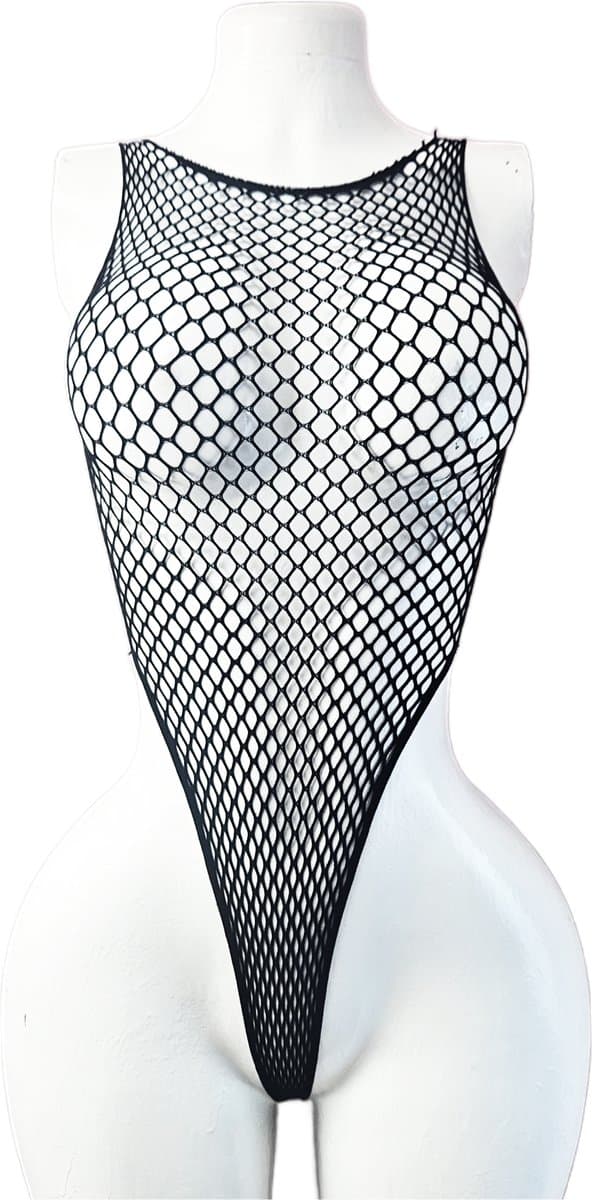 BamBella ® - Panty pak -Onesize - body suit - Dames - Onesize - sexy Erotische jumpsuit van kant lingerie zwart catsuit — afbeelding 1