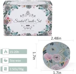 12 Stuks Geurende Kaarsen Set voor Vrouwen - Natuurlijke Bloemengeur voor Decoratie en Cadeaus — thumbnail 2