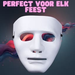Carnaval Anonymous Masker – Wit of Rood – Verkleedmasker met Elastiek – Lichtgewicht Kunststof Masker voor Halloween, Feest, Theater of DIY Decoratie – Universele Maat voor Kind & Volwassene – Met Ebook — thumbnail 8