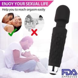 Magic Wand Vibrator Rechargeable - Dildo Vibrator voor Vrouwen - Dildo Vibrator Realistisch - Sex Toys voor Vrouwen Koppels - G Spot Vibrator met 20 Vibratie Standen- Clitoris Stimulator - Seksspeeltjes - Erotiek — thumbnail 6