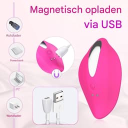 Vitdipy - Vibrator voor Vrouwen - G-spot Stimulator & Clitoris - 12 Vibratie Standen - Afstandsbediening - Sex Toys - Roze — thumbnail 4