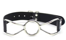 Smart Moves - Ring Gag - Maat S - PU Leer - Zwart — thumbnail 1