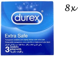 Durex Condooms - Extra Safe Classic- 24 stuks (8 x 3 stuks - Handzame Kleinverpakking) - Discreet Verzonden - Brievenbuspakket — thumbnail 1
