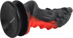 Banoch | Fantasy Dragon Dildo | Rood/Zwart – Siliconen Dildo met Zuignap | Gedetailleerde Textuur | Flexibel & Stevig | Monster creature — thumbnail 8