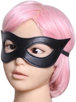 2 stuks Vrouwen kattenmasker zwart leren kattenmasker maskerade cosplay Halloween feest kostuum accessoire — thumbnail 3