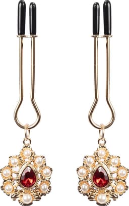 Rimba - Tepelklemmen met Strass Hanger - Goud — thumbnail 2