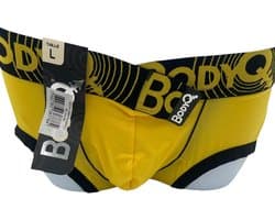 BodyQ Sexy Heren Boxershort – Geel/Zwart – Erotische Herenlingerie – Maat S