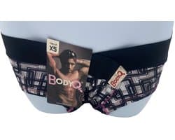 BodyQ Sexy Heren Boxershort – Zwart/Wit/Roze – Erotische Herenlingerie – Maat S