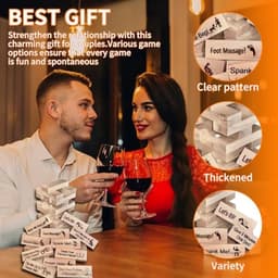 48 stuks Block Tower Spel voor Volwassenen - Spannend Spel voor Koppels en Uitdagende Activiteit voor Verjaardagen en Valentijnsdag — thumbnail 7