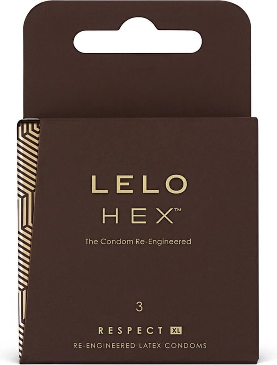 LELO HEX Respect XL - condooms - 58 mm - 3 stuks — afbeelding 1
