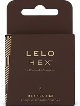 LELO HEX Respect XL - condooms - 58 mm - 3 stuks — thumbnail 1