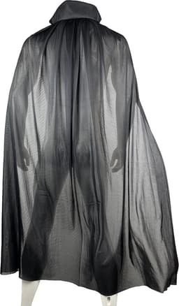 Doorschijnende Cape met capuchon - BDSM - Erotisch - SM Meester - Heren Lingerie - Rollenspel Outfit - Clubwear - Transparant - Vampier - Tovenaar - Halloween — thumbnail 2