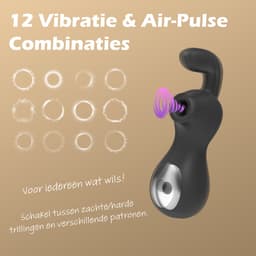 Intimate Desires® - Clitoris Stimulator - Luchtdruk en vibratie - Compact - Luchtdruk Vibrator - Seksspeeltje voor vrouwen - Oplaadbaar — thumbnail 3