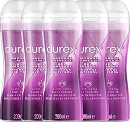 Durex Play Massage 2/1 Aloe 200ML - 5 Stuks - Voordeelverpakking — thumbnail 1