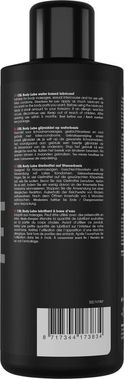 Body Lube Waterbasis - 1000 ml - Glijmiddel — thumbnail 2