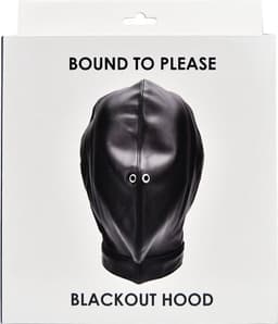 Bound To Please - Blackout Hood mask - BDSM Bondage Masker — thumbnail 6