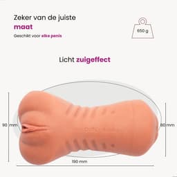 ME'ADAM - Amaze Dolls Bobby official - Masturbator - Realistisch - Pocket Pussy - 3 in 1 Vagina en Anus - Sex Toys voor Mannen - Kunstvagina Bruin — thumbnail 3