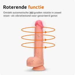 Sensual Desire® Big Willy – Grote Dildo met Zuignap – Stotende Dildo met Afstandsbediening – Anaal Sex Toys voor Mannen & Vrouwen – Extreem Realistisch – Stil & Waterdicht — thumbnail 6
