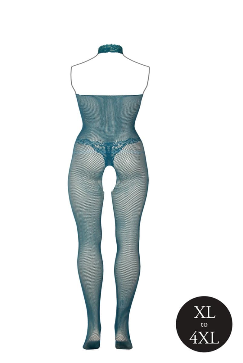 Visnet en Kant Bodystocking - Koninginneformaat — afbeelding 1