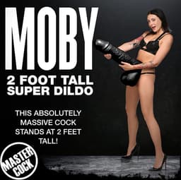 Moby Zwarte Dildo - Extreme Zwarte Dildo - Monster Dildo - 60 cm- ca. 12 kg. - Doorsnede 16 cm. — thumbnail 8