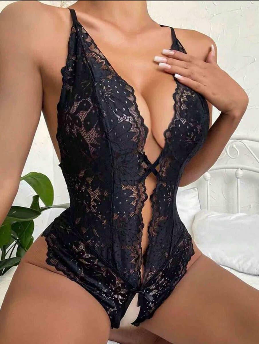 Sexy Lingerie Zwart | Spannend voor koppels | Sexy Lingerie set | Sexy lingerie | Sexy body | Bodies | Erotiek | Bondage | Jarretels | SM | Erotische teddy — afbeelding 1