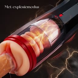 Extacia Masturbator voor Man - Pocket Pussy - Elektrisch - Blowjob Simulator - Sex Toys Mannen - Kunst Vagina - Inclusief Opbergtasje & Oplaadkabel — thumbnail 5