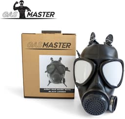 GASMASTER Army Gasmasker – Zwarte Lenzen — thumbnail 4