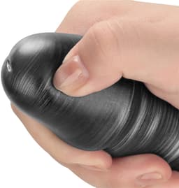 LoveToy - Vibrax Slider - Lange Vibrerende Anaal Dildo - 40,5 cm - Zilver — thumbnail 4