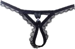 BamBella ® - String Kruisloos - One size - Sexy Zwart Erotische onderbroek Heren — thumbnail 1