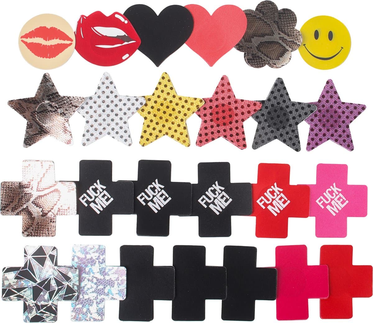 Banoch | tepelstickers Obscure | mix pack 25 x 2 nipple pasties — afbeelding 1