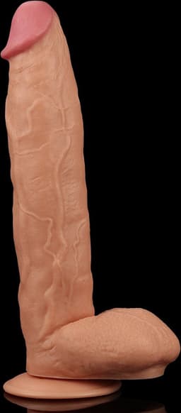 Legendarische Realistische XXL King Size Dildo 30 cm lang en 6.0 cm dik - Levensechte Grote Dildo 30 cm lang - Realistische dildo met balzak en stevige zuignap - Realistische Dildo Met Zuignap en Balzak — thumbnail 10