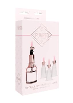 Clitoral & Nipple Pump Set Large - Rose Gold — thumbnail 3